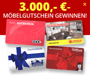Möbelgutschein Gewinnspiel